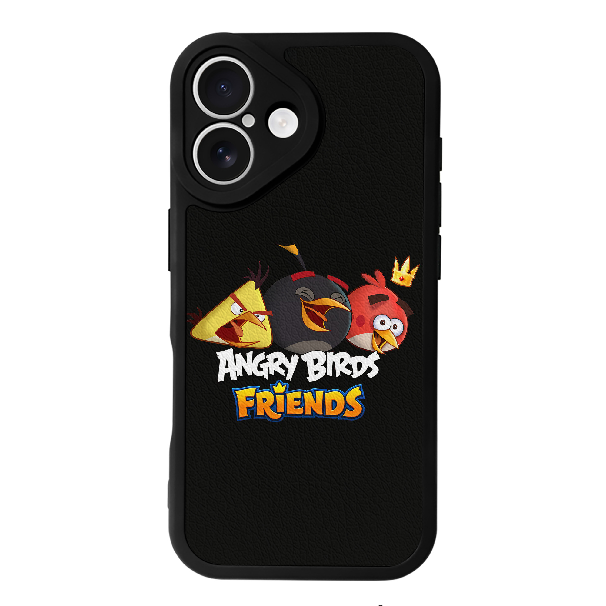 （画像用） Angry Birds アングリーバード 【iPhone 16シリーズ対応】シリコンスマホケース（レザー調） 材質：シリコン